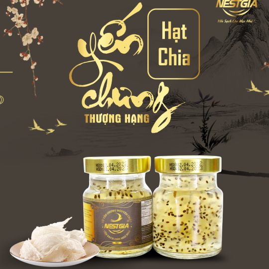 Yến Chưng Hạt Chia Thượng Hạng NestGia