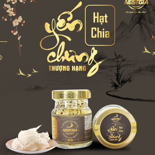 Yến Chưng Hạt Chia Thượng Hạng NestGia